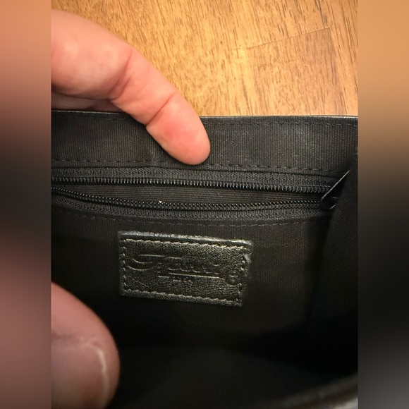 Fossil vintage Elegant Black Leather Crossbody Bag- some imperfections see pics - Picture 13 of 15